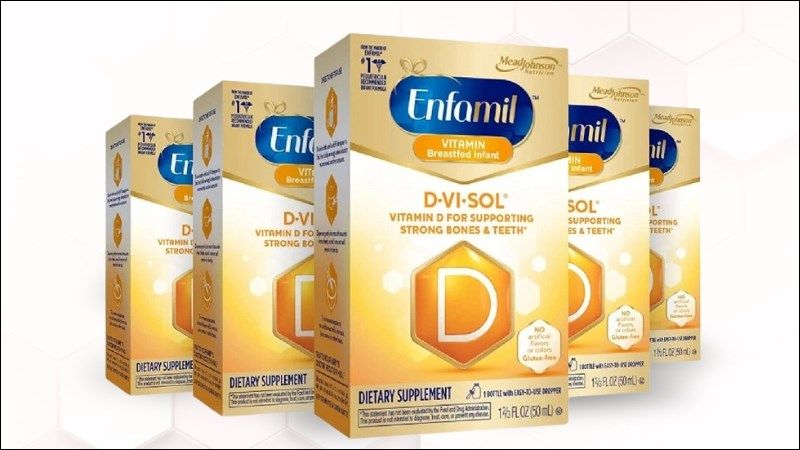 Sản phẩm Enfamil D-Vi-Sol có thể sử dụng cho trẻ bú mẹ và trẻ dưới 3 tuổi