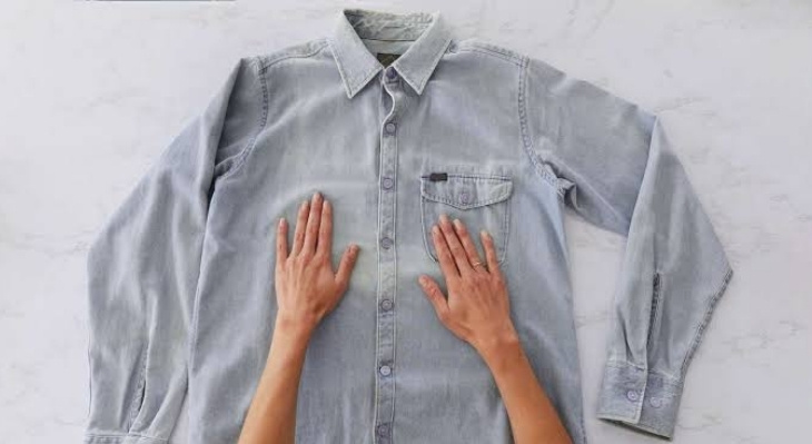 Cài toàn bộ cúc để cố định phom dáng