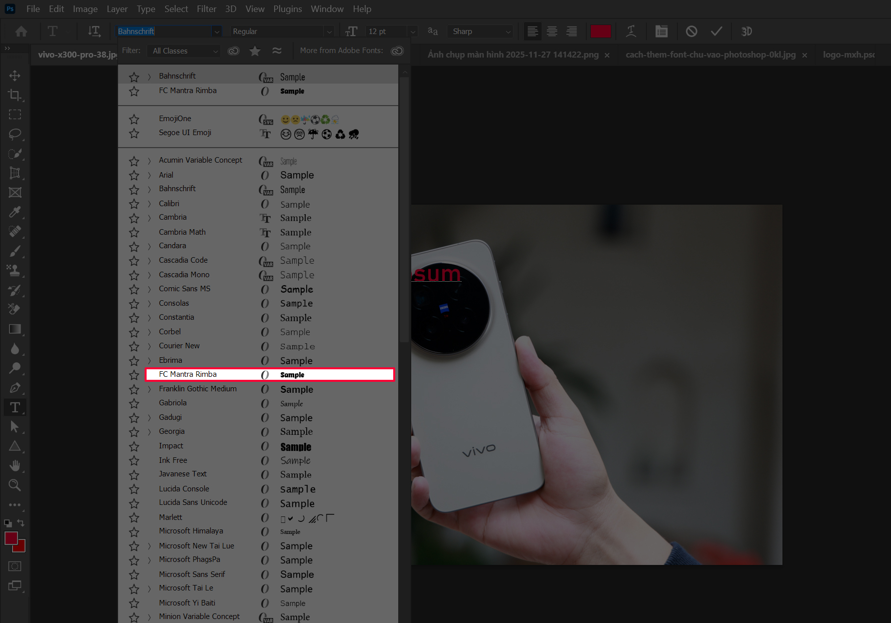Cách Thêm Font Chữ Vào Photoshop Cách Thêm Font Chữ Vào Photoshop