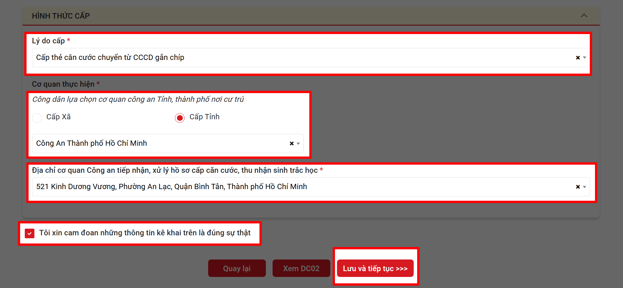 Cách chuyển từ thẻ CCCD sang thẻ Căn Cước