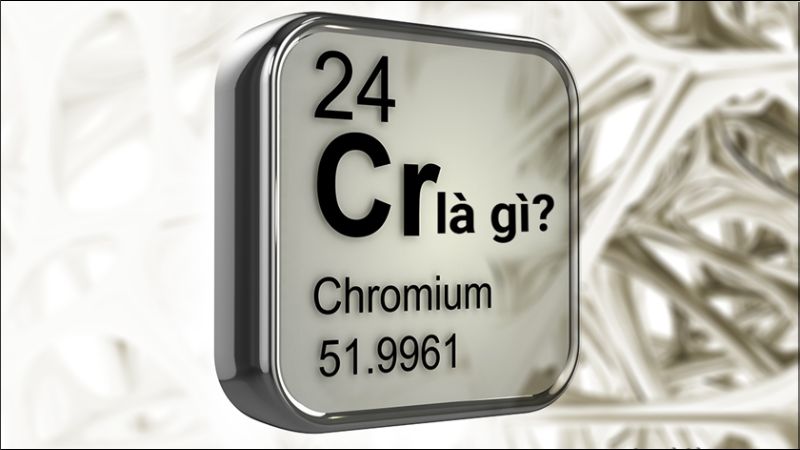 Crom là một kim loại cứng, màu xám thép, có khả năng chống oxy hóa cao
