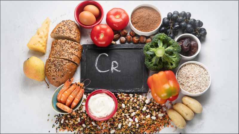 Crom có mặt trong nhiều loại thực phẩm nhưng hàm lượng có thể thay đổi