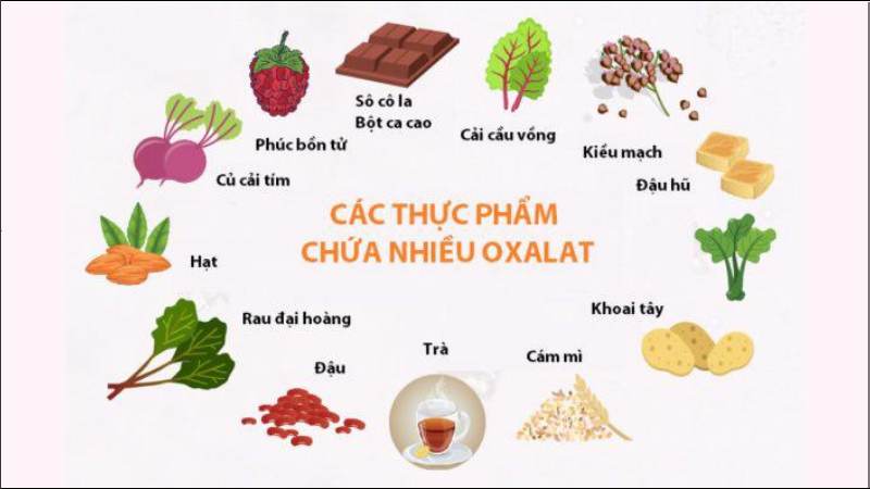 Tránh tiêu thụ các thực phẩm giàu oxalat giúp hạn chế sỏi tái phát