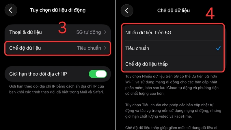 Bạn hãy chọn 1 trong 3 tùy chỉnh cài đặt 5G Bạn hãy chọn 1 trong 3 tùy chỉnh cài đặt 5G