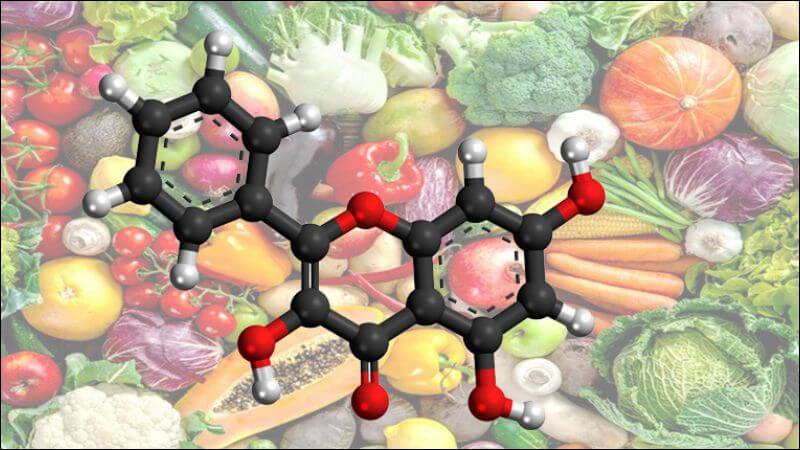 Flavonoid là một nhóm các chất được tìm thấy trong nhiều loại trái cây, rau củ và nhiều thực phẩm khác như rượu vang, trà, socola đen,...