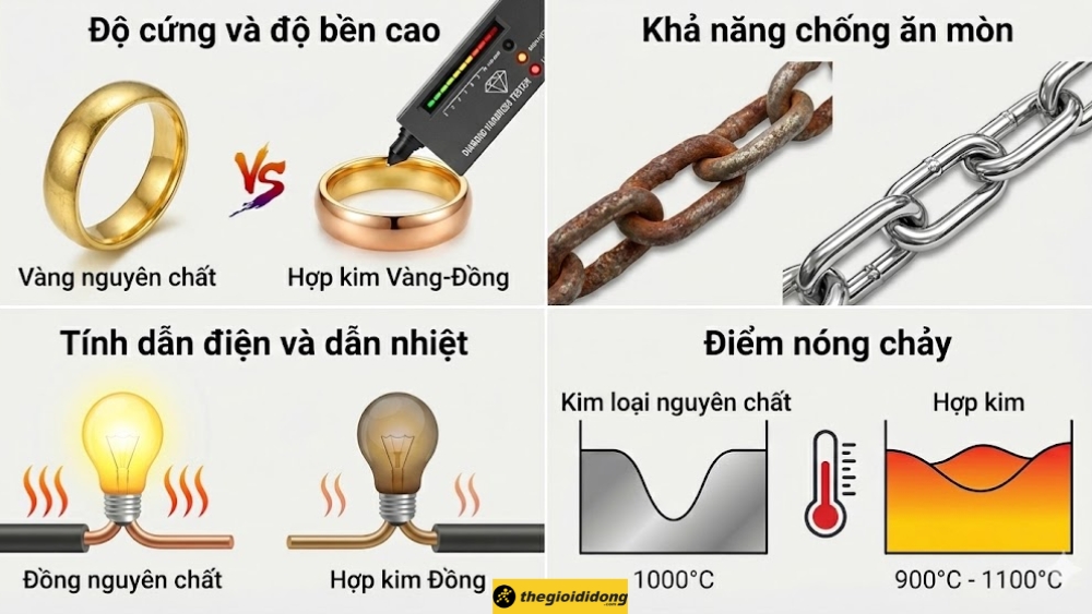 T&iacute;nh chất đặc trưng của hợp kim