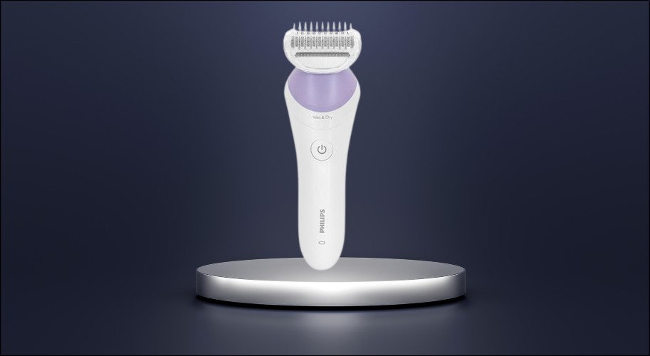 Máy làm sạch lông Philips BRL136/00 với cấu tạo đầu tỉa bo tròn hai mặt giúp hạn chế trầy xước