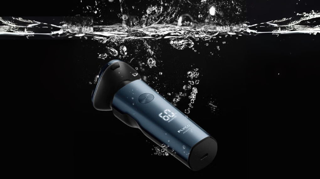 Máy cạo râu khô và ướt Flyco FS165VN có khả năng chống nước chuẩn IPX7, có thể trực tiếp rửa dưới vòi nước Máy cạo râu khô và ướt Flyco FS165VN có khả năng chống nước chuẩn IPX7, có thể trực tiếp rửa dưới vòi nước