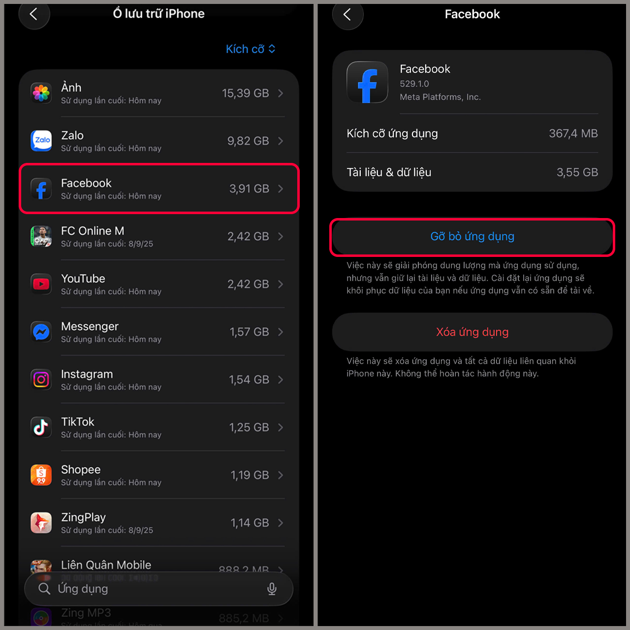 cách giải phóng dung lượng iPhone cách giải phóng dung lượng iPhone