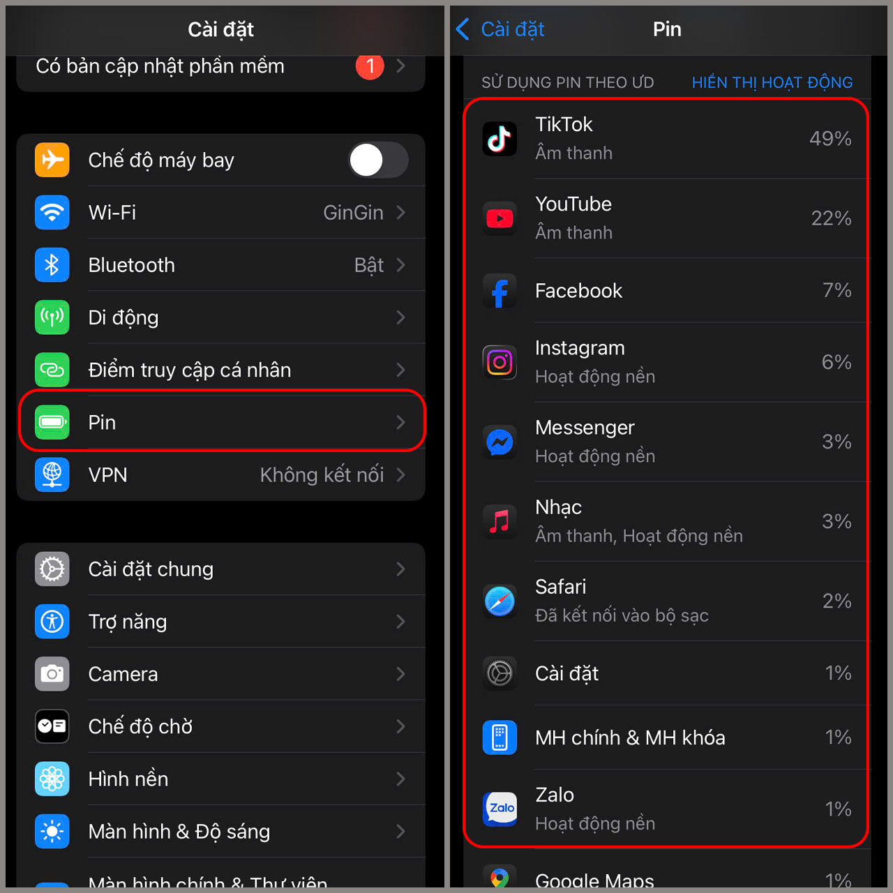 Cách tiết kiệm pin cho iPhone