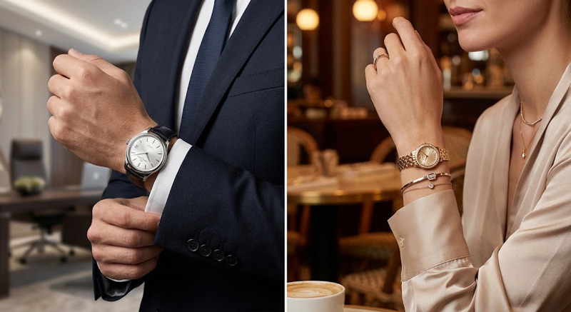 Đồng hồ là phụ kiện tôn phong cách, giúp phái mạnh thêm lịch lãm, phái đẹp càng quý phái