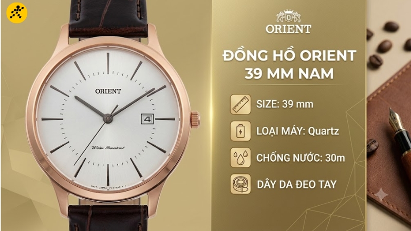 Đồng hồ ORIENT 39 mm Nam RF-QD0001S10B Đồng hồ ORIENT 39 mm Nam RF-QD0001S10B