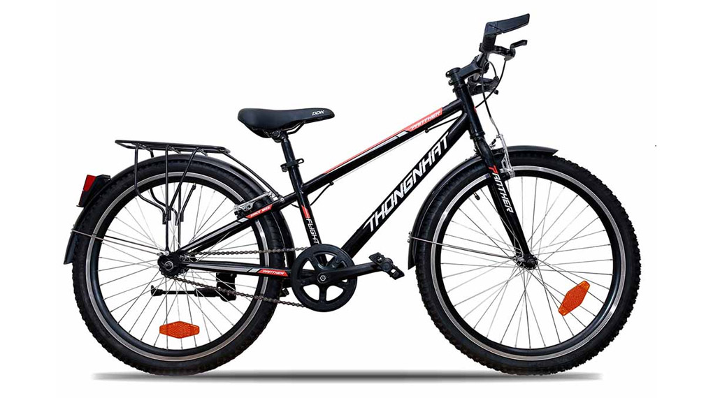 Xe Đạp Địa Hình MTB Thống Nhất 24-03 24 inch sở hữu khung sườn thép bền bỉ, chắc chắn