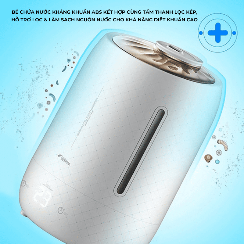 Máy tạo độ ẩm Deerma F600 có thể cân bằng độ ẩm trong không khí nhằm bảo vệ sức khỏe cho gia đình