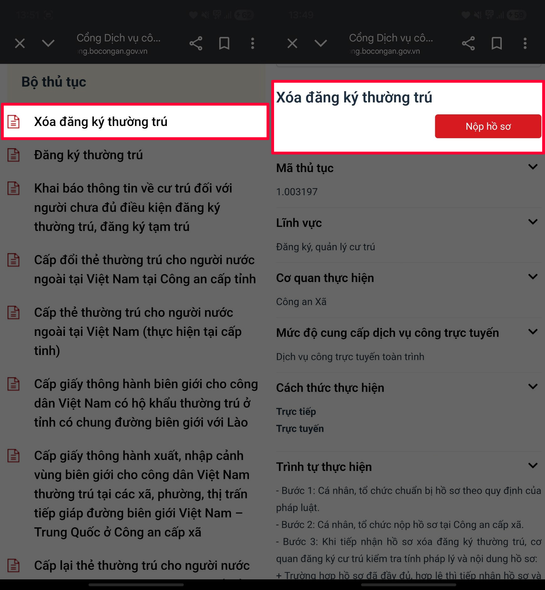 Cách xóa đăng ký thường trú Cách xóa đăng ký thường trú