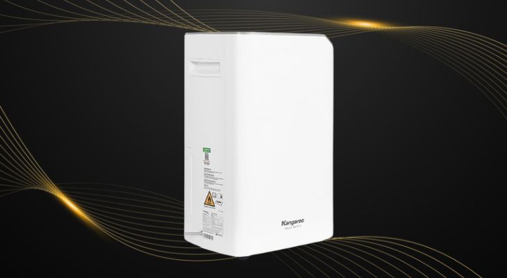 Máy hút ẩm Kangaroo KGDH20 có chức năng tự động tắt khi đầy nước trong bình chứa, bảo vệ chống tràn
