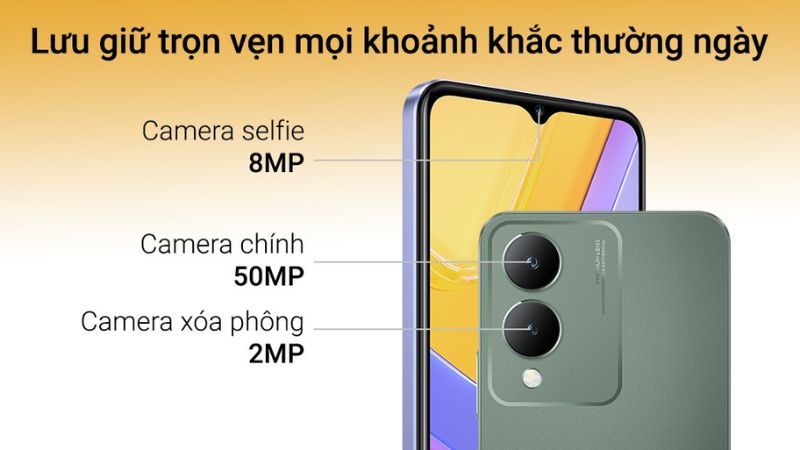 Camera 50MP sắc nét