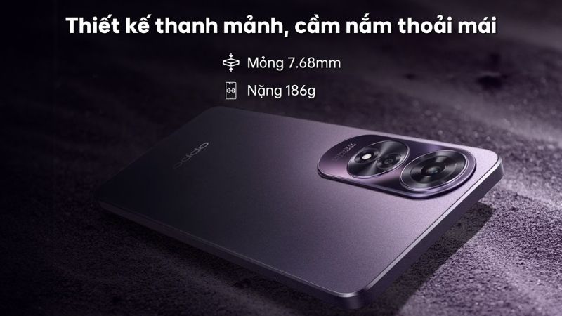 Thiết kế thanh mảnh đẹp mắt