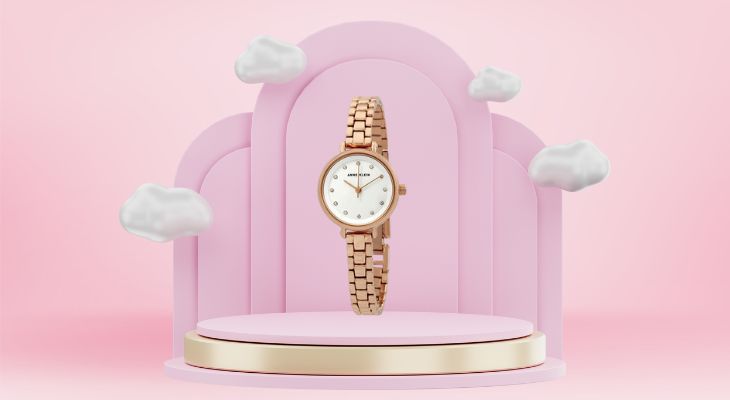 Đồng hồ ANNE KLEIN 25 mm Nữ AK/2662SVRG có mặt kính đồng hồ trong suốt và có độ cứng cao, dễ dàng đánh bóng khi trầy xước nhẹ