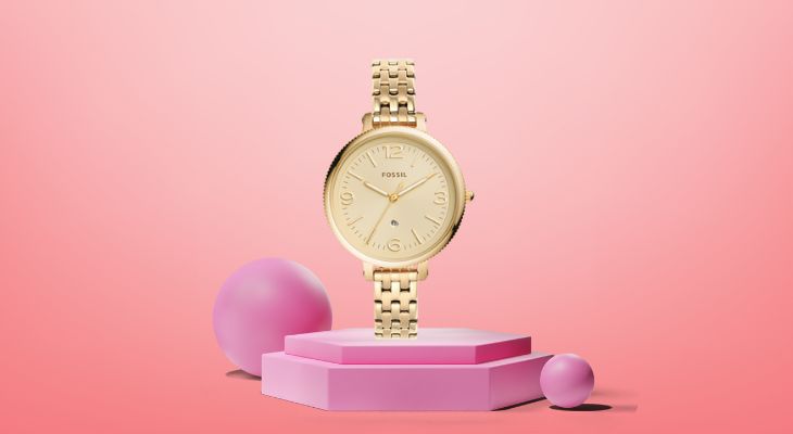 Đồng hồ FOSSIL 38 mm Nữ ES4945 có dây làm từ thép không gỉ, bền chắc và mát tay