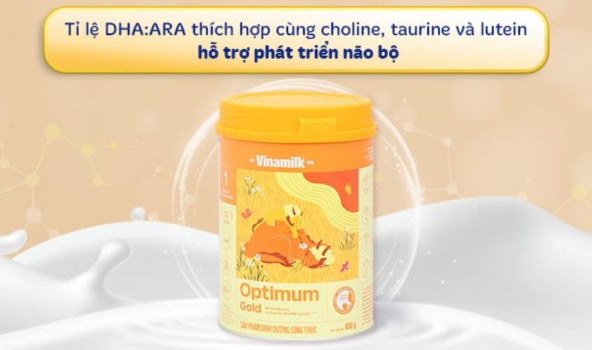 Optimum Gold số 1 giúp bé phát triển não bộ