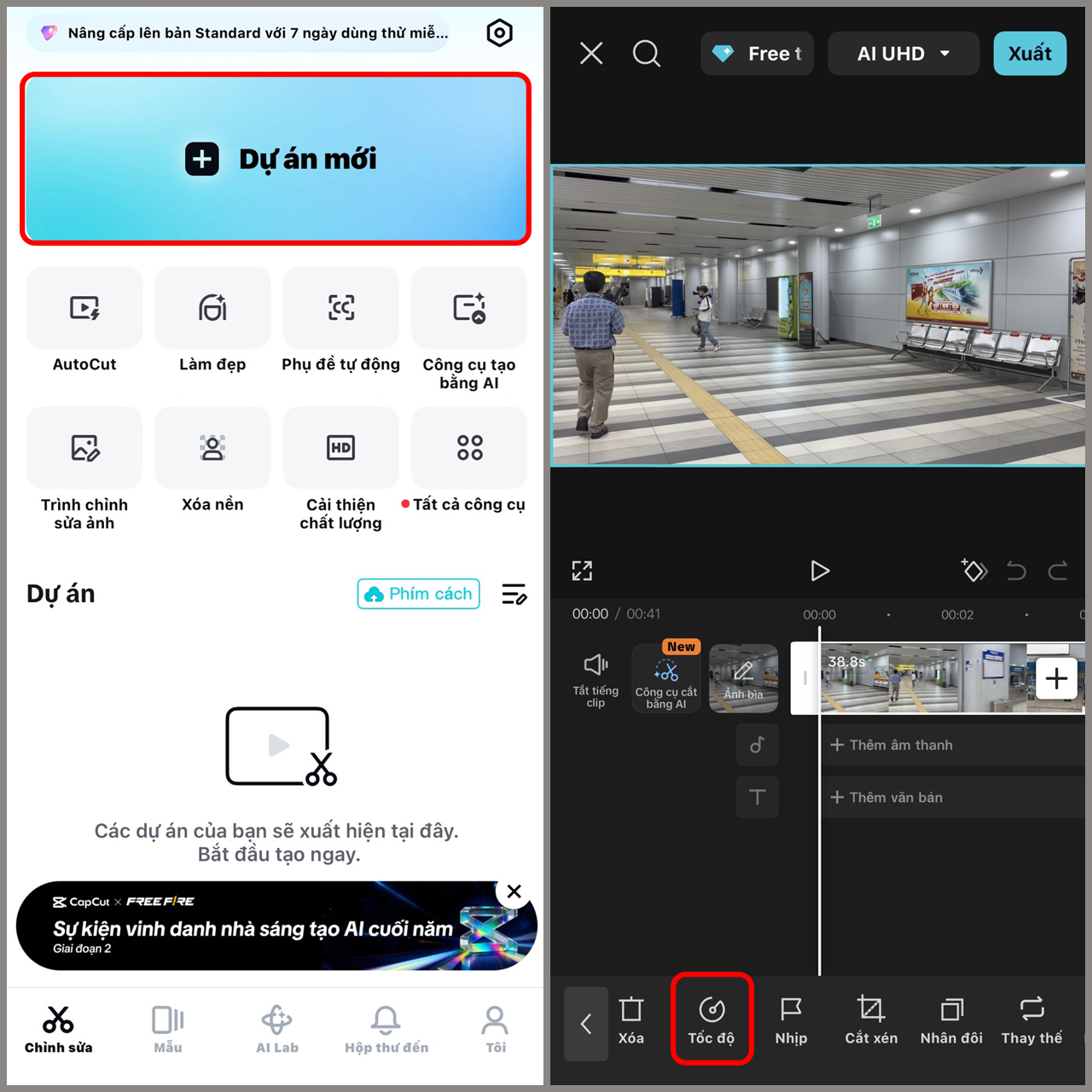 Cách tua nhanh video trên iPhone bằng Capcut Cách tua nhanh video trên iPhone bằng Capcut