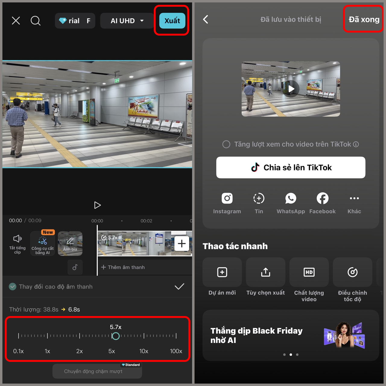 Cách tua nhanh video trên iPhone bằng Capcut Cách tua nhanh video trên iPhone bằng Capcut