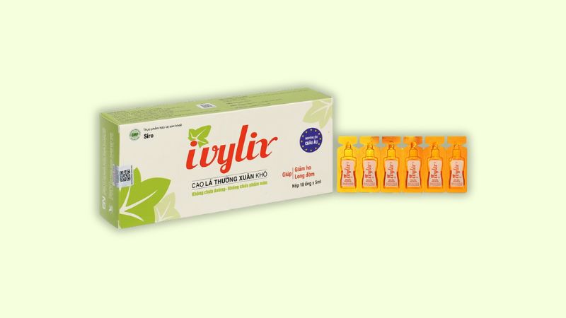 Siro ho Ivylix gi&uacute;p l&agrave;m giảm triệu chứng ho do cảm lạnh, dị ứng