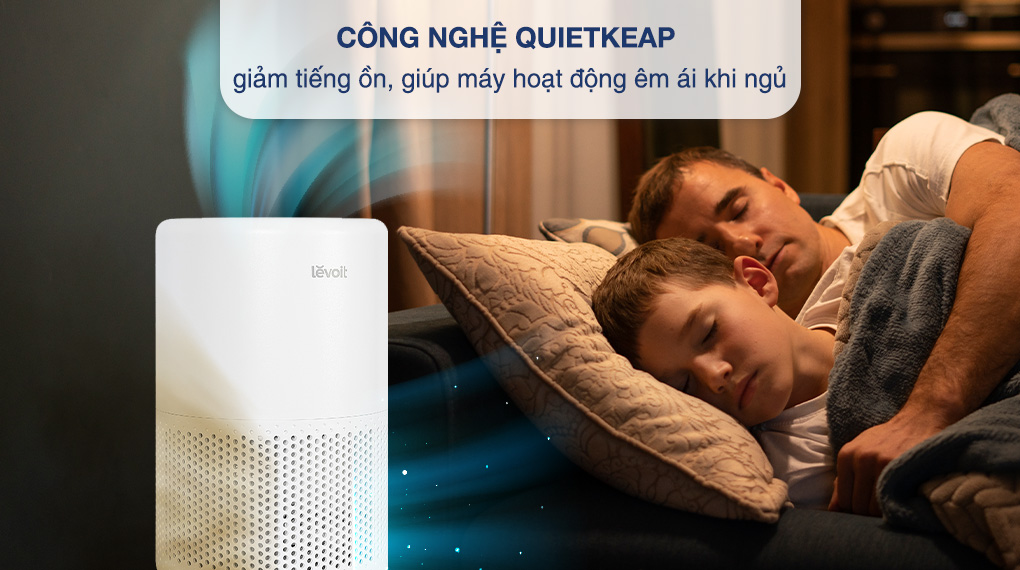 Máy lọc không khí Levoit Core 200s sở hữu công nghệ Super Quiet hạn chế tiếng ồn