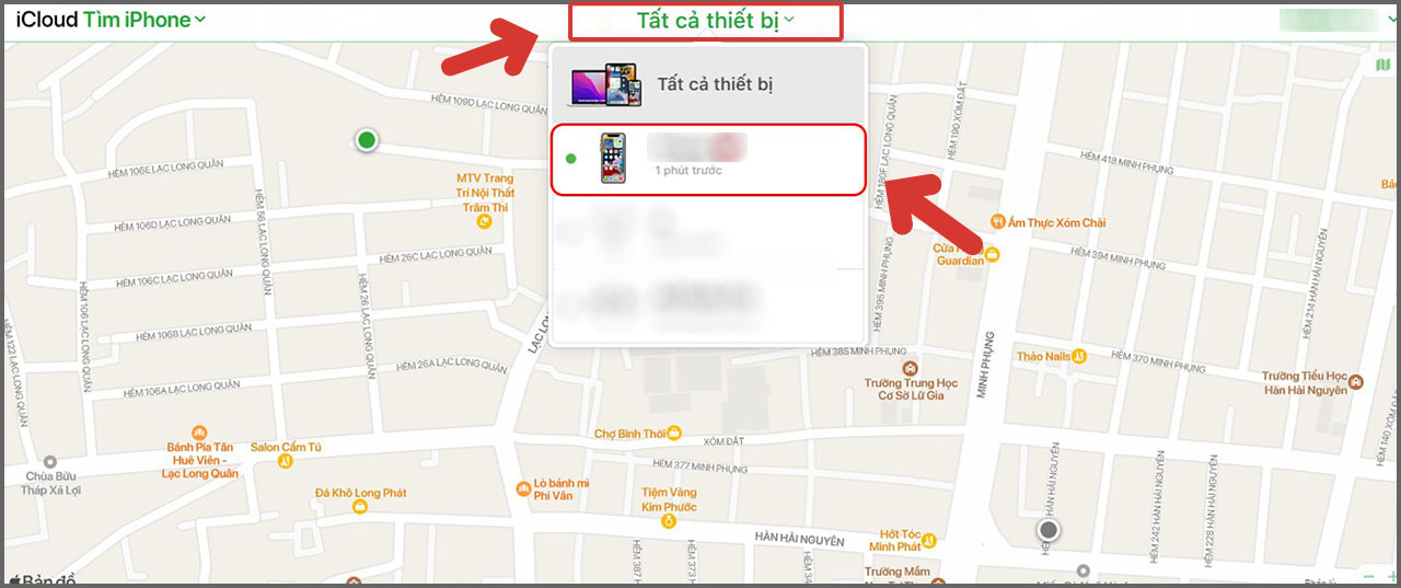 Cách sử dụng Find My iPhone để tìm điện thoại