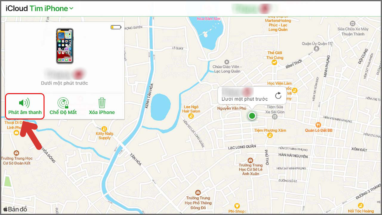 Cách sử dụng Find My iPhone để tìm điện thoại