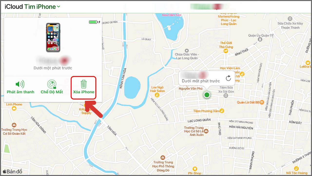 Cách sử dụng Find My iPhone để tìm điện thoại
