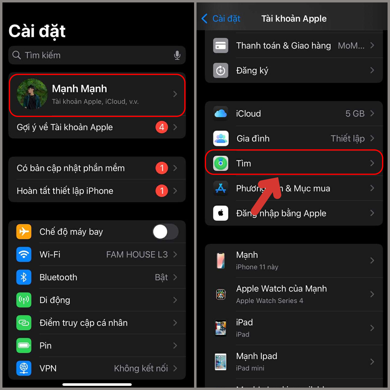 Cách sử dụng Find My iPhone để tìm điện thoại