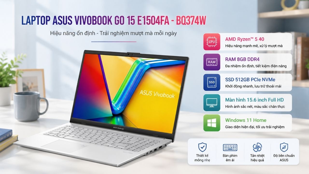 Laptop Asus Vivobook Go 15 E1504FA Laptop Asus Vivobook Go 15 E1504FA