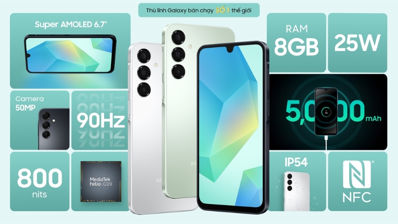 Điện thoại Samsung Galaxy A16 Điện thoại Samsung Galaxy A16