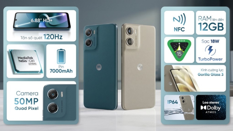 Điện thoại Motorola G06 POWER Điện thoại Motorola G06 POWER