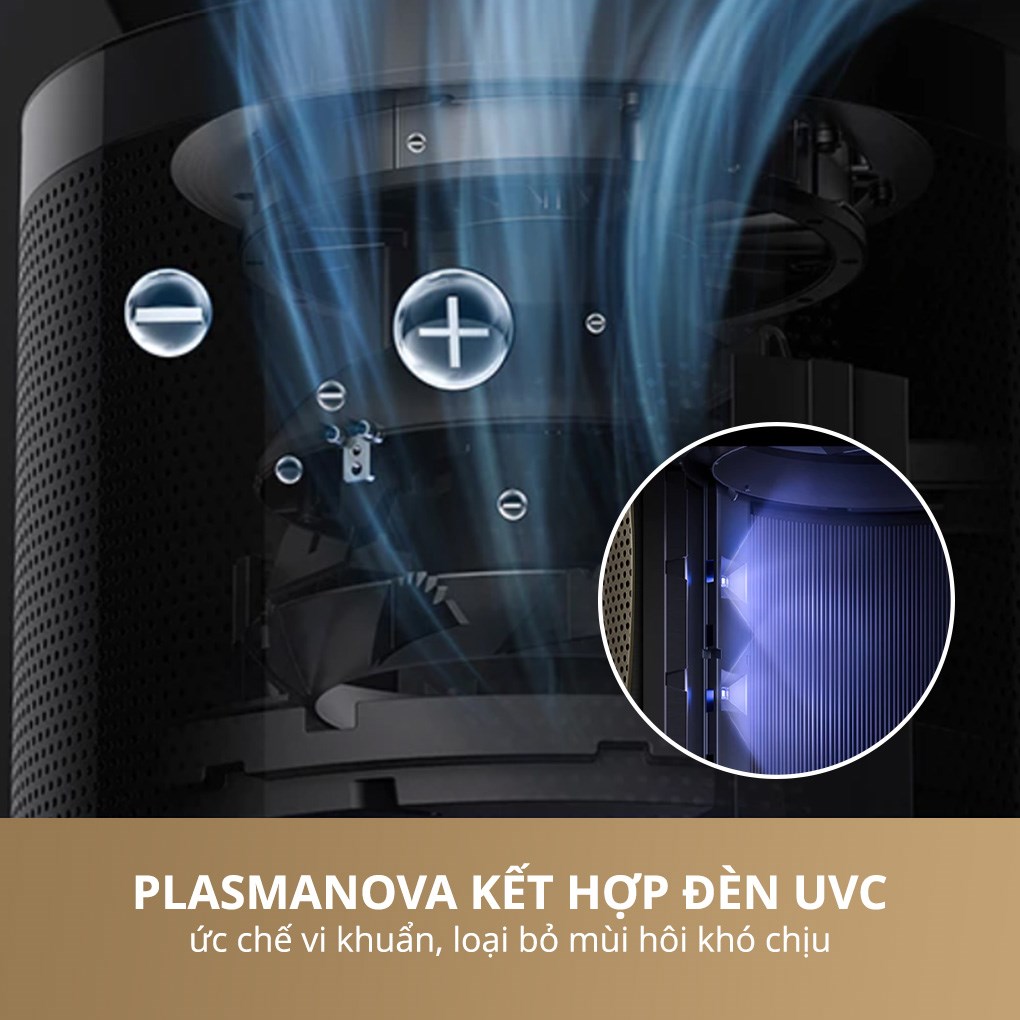 Dreame PM10 được tích hợp công nghệ PlasmaNova, đèn LED UV-C, hỗ trợ diệt khuẩn, phát hiện và xử lý ô nhiễm hiệu quả