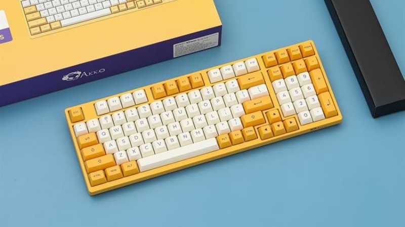 Bàn phím Cơ Có Dây Akko 3098S Los Angeles V3 Creamy Yellow Pro Bàn phím Cơ Có Dây Akko 3098S Los Angeles V3 Creamy Yellow Pro