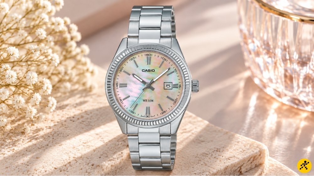 Đồng hồ Casio Timeless 30.2 mm Nữ LTP-1302DS-4AVDF Đồng hồ Casio Timeless 30.2 mm Nữ LTP-1302DS-4AVDF