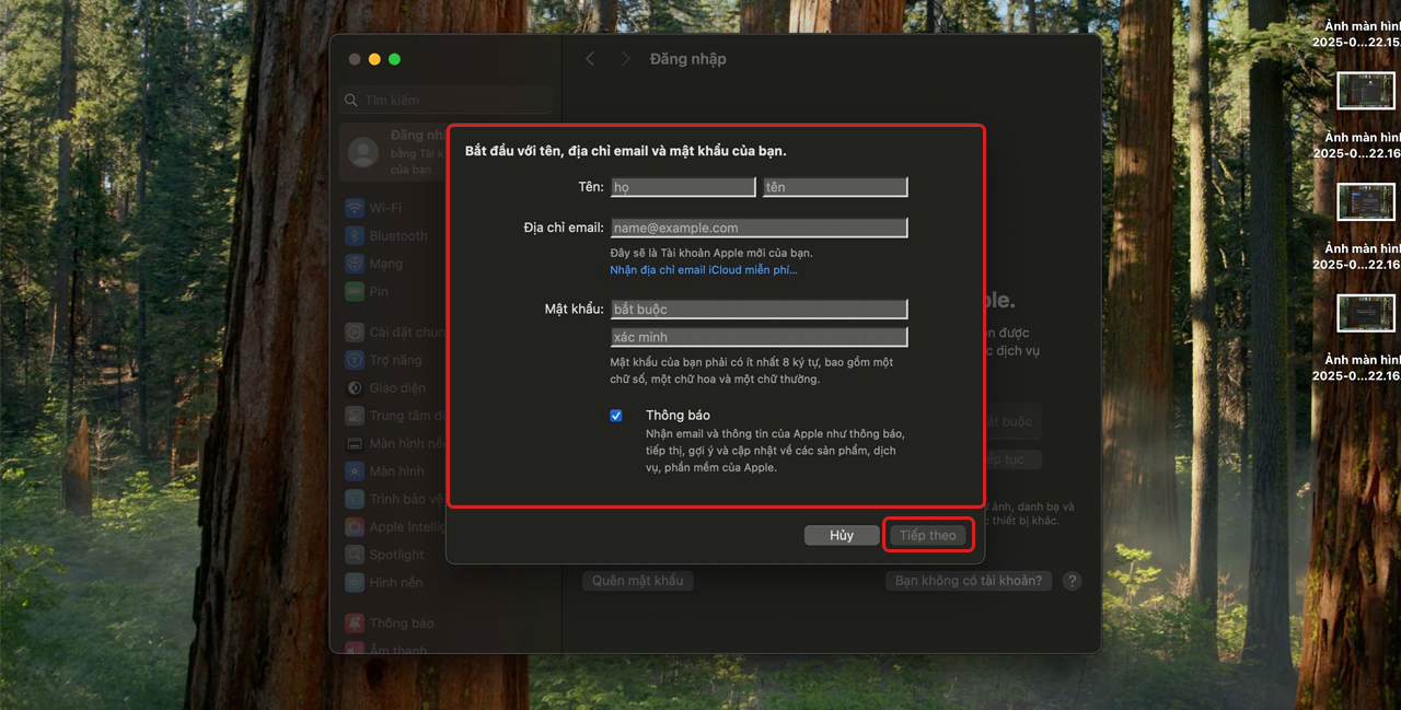 Cách tạo iCloud trên iPhone