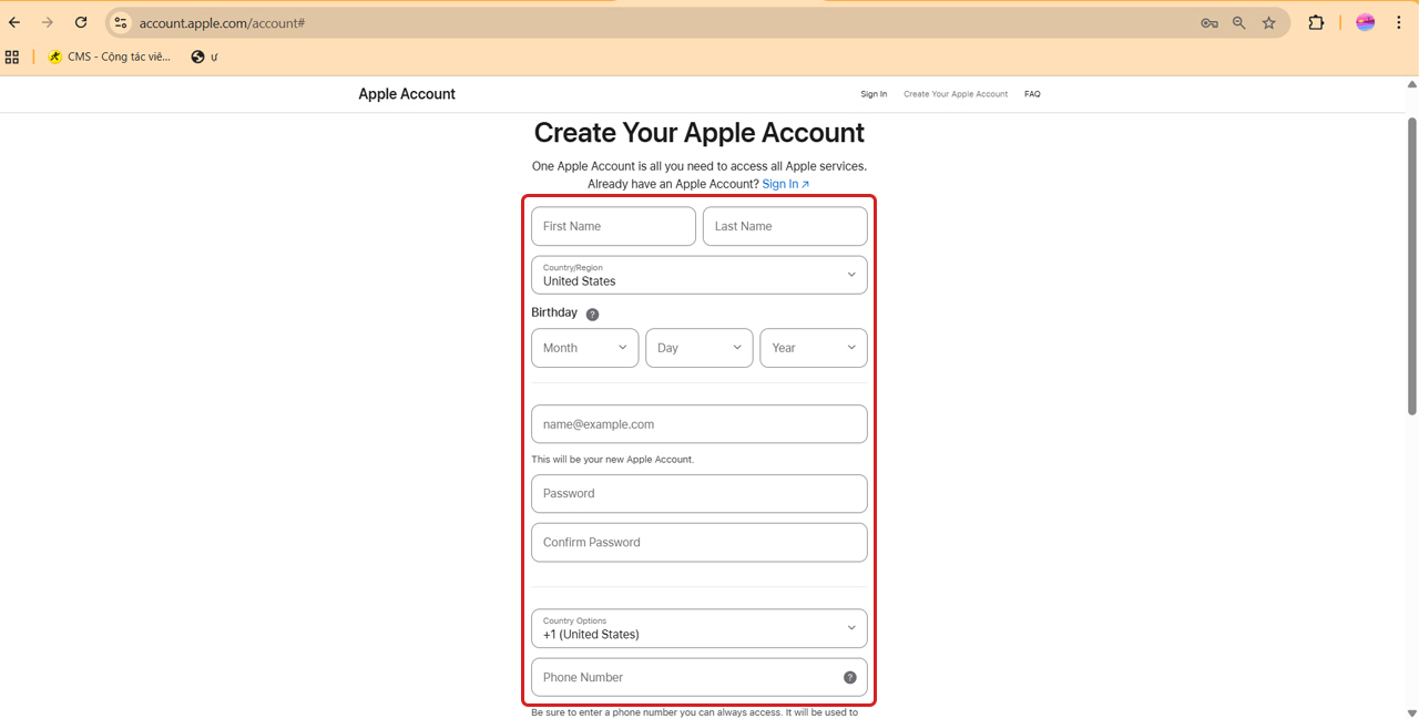 Cách tạo iCloud trên iPhone