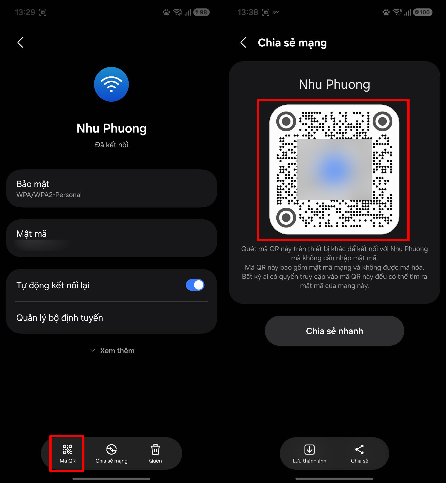 Cách xem mật khẩuWi-Fi đã kết nối trên Android
