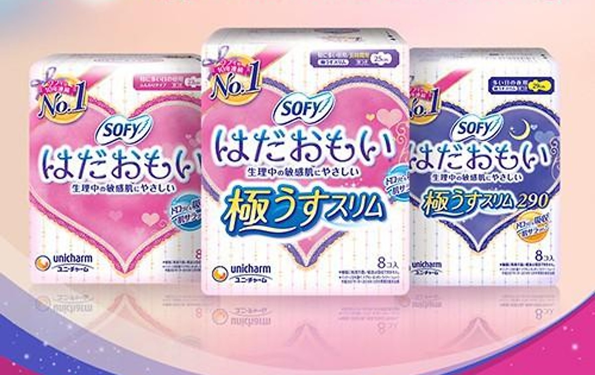 Băng vệ sinh ban ngày Sofy Siêu Êm Thoáng có cánh 8 miếng