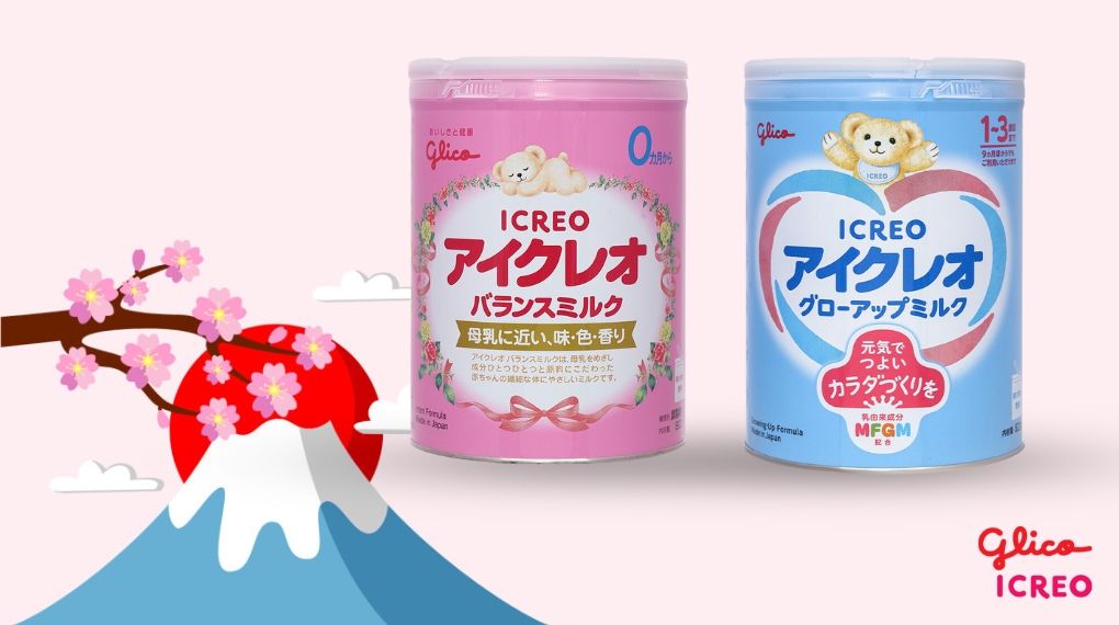 Sữa Glico có 2 loại là sữa Glico số 0 và sữa Glico số 1