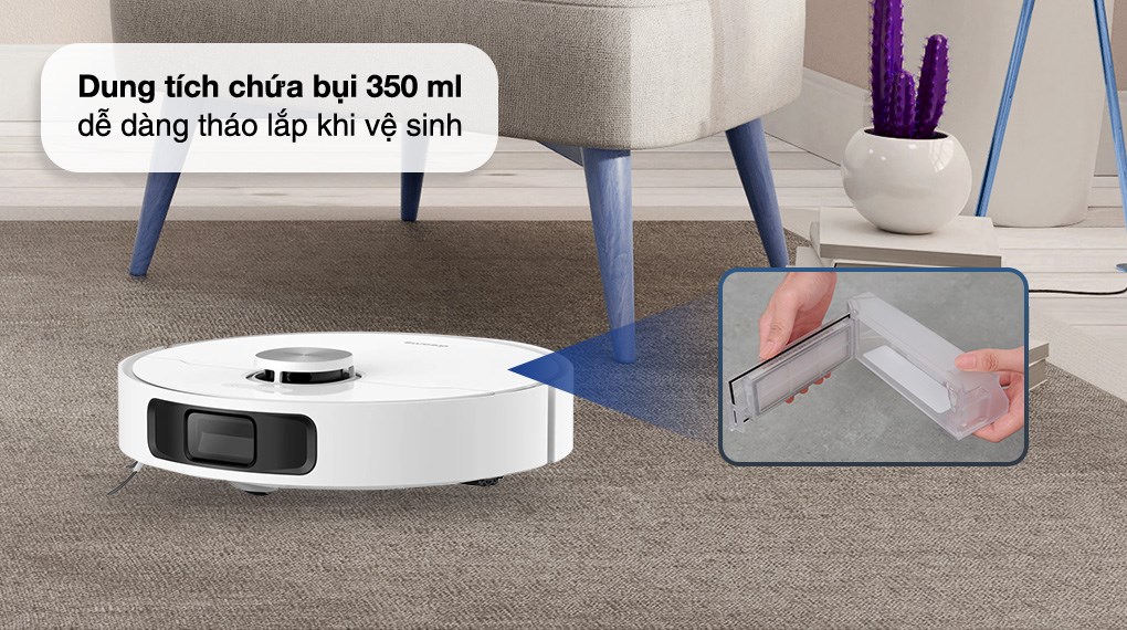 Robot hút bụi lau nhà Dreame L10 Ultra có dung tích chứa bụi lớn