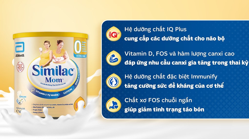 Sữa bầu Similac Mom hương vani 400g
