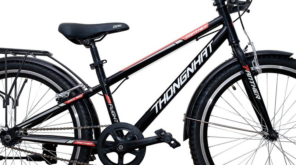 Xe Đạp Địa Hình MTB Thống Nhất 24-03 24 inch sở hữu khung xe thép với độ bền cao, bền chắc, cứng cáp và chịu tải tốt