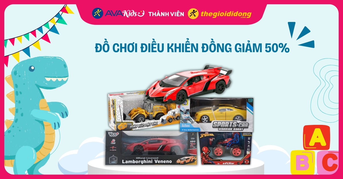 Đồ chơi điều khiển đồng giảm 40%