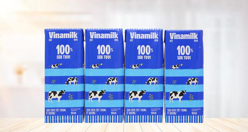 Lốc 4 hộp sữa tươi tiệt trùng Vinamilk ít đường 180 ml (từ 1 tuổi) Lốc 4 hộp sữa tươi tiệt trùng Vinamilk ít đường 180 ml (từ 1 tuổi)