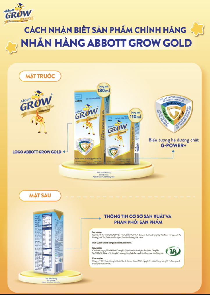 Cách nhận biết sữa pha sẵn Abbott Grow chính hãng Cách nhận biết sữa pha sẵn Abbott Grow chính hãng